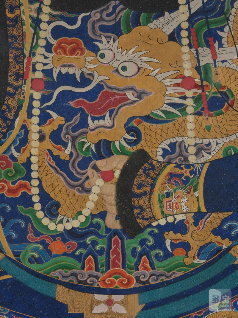 An Ancestral painting of a Manchu bannerman, - 图5